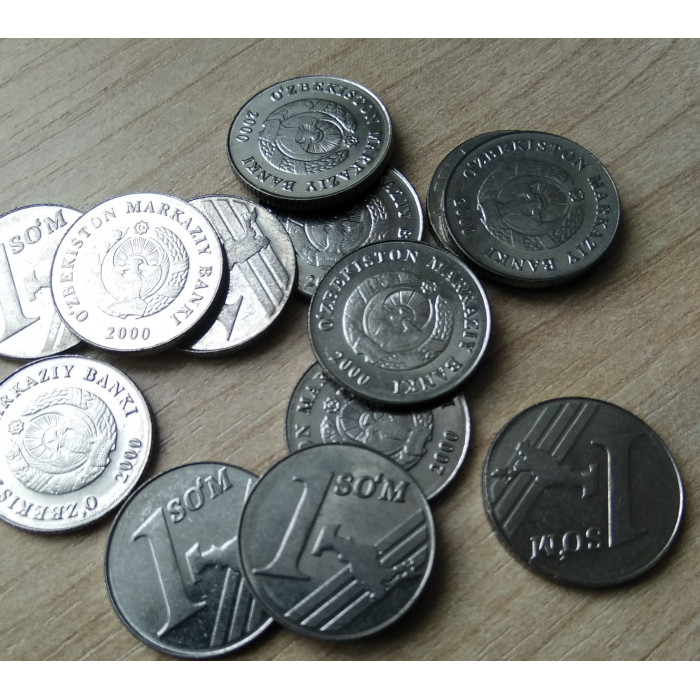Узбекистан 1 Сом 2000 год