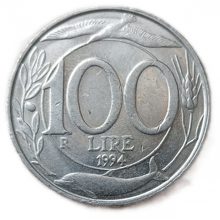 Италия 100 Лир 1994 год Италия Туррита