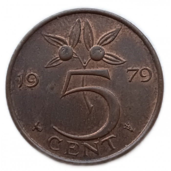 Нидерланды 5 Центов 1979 год Королева Юлиана