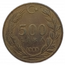 Турция 500 Лир 1989 год , Мустафа Кемаль Ататюрк