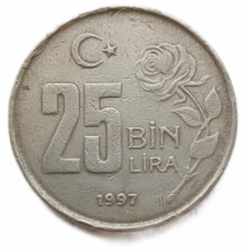 Турция 25000 Лир 1997 год , Мустафа Кемаль Ататюрк