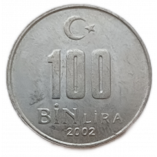 Турция 100000 Лир 2002 год Мустафа Кемаль Ататюрк