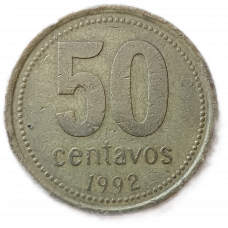 Аргентина 50 Сентаво 1992 год