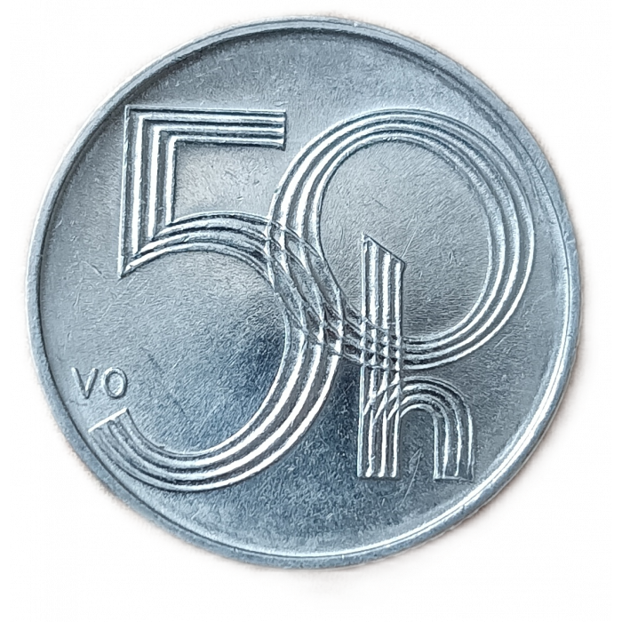 Чехия 50 геллеров 2006 год Богемский лев