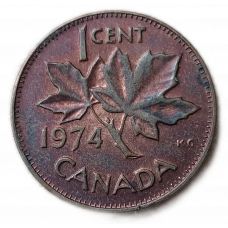 Канада 1 Цент 1974 год , Елизавета 2  