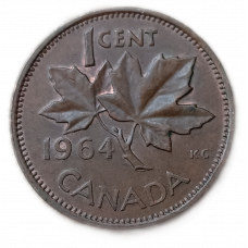 Канада 1 Цент 1964 год , Елизавета 2  