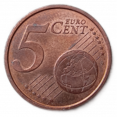 Эстония 5 Евроцентов 2011 год , Карта