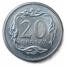 Польша 20 Грошей 2009 год , Герб