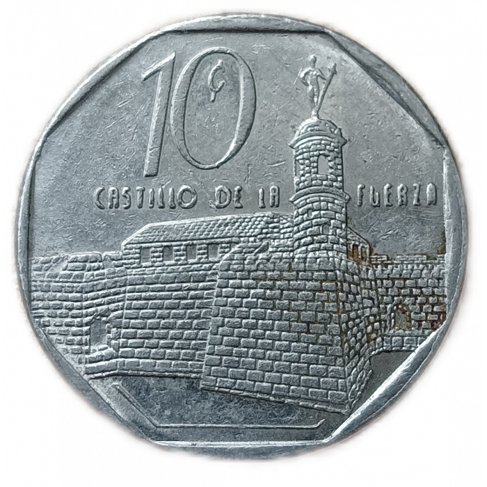Куба 10 сентаво 1999 год  Замок Ла Фуерза