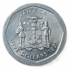 Ямайка 5 долларов 1995 год Национальный герой Норман Мэнли