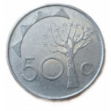 Намибия 50 центов 1993 год Колчанное дерево