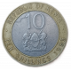 Кения 10 шиллингов 1995 год Президент Даниэль Тороитич арап Мои Биметалл