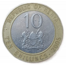 Кения 10 шиллингов 2005 год Первый президент Джомо Кениата
