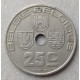 Бельгия 25 Сентим 1938 год 