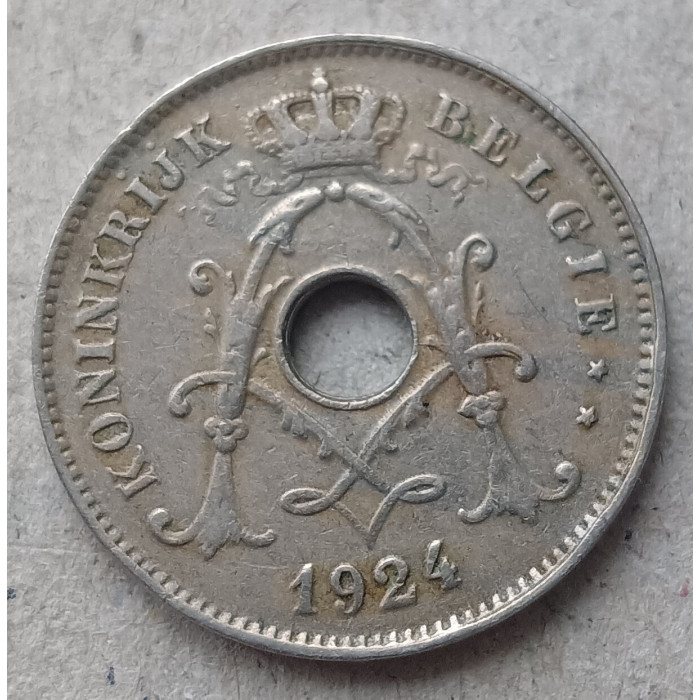 Бельгия 10 Сентим 1924 год 