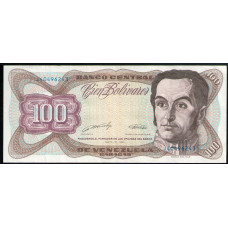 Венесуэла 100 Боливар 1990 год , VF , Симон Боливар  