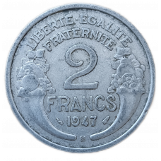 Франция 2 Франка 1947 год