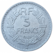 Франция 5 Франков 1949 год