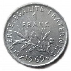 Франция 1 Франк 1969 год