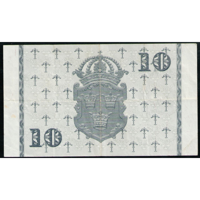 Швеция 10 Крон 1955 год , Густав 1 Ваза 