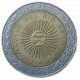 Аргентина 1 Песо 2009 год , Майское солнце , Биметалл  
