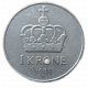 Норвегия 1 крона 1983 год Олаф 5 