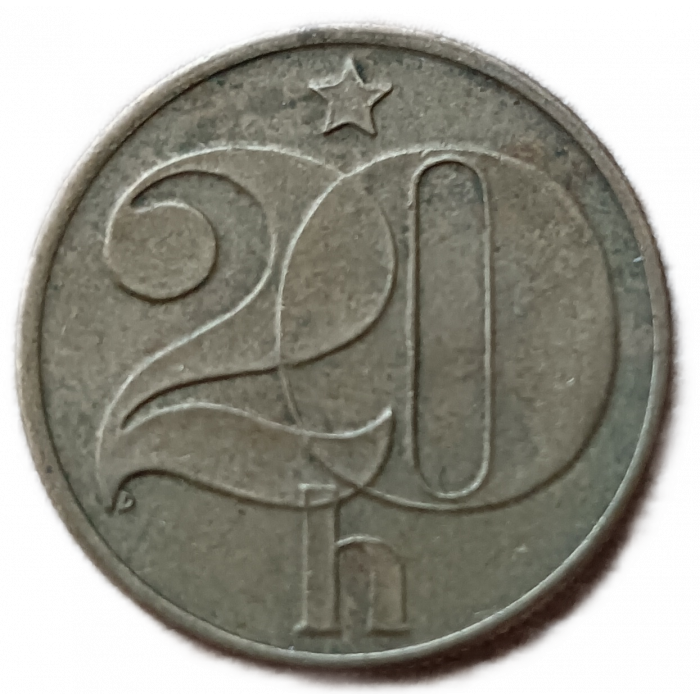 Чехословакия 20 Геллеров 1987 год