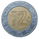 Мексика 2 Песо 2007 год, Биметалл