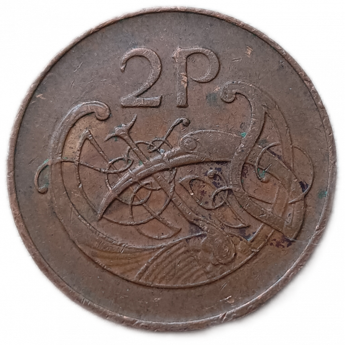 Ирландия 2 Пенса 1979 год Птица
