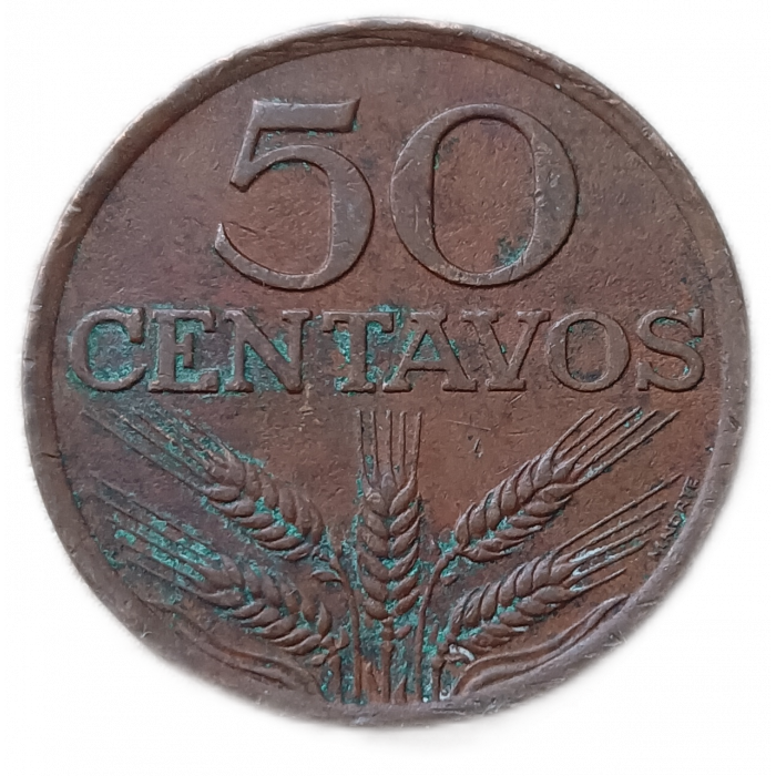 Португалия 50 сентаво 1973 год
