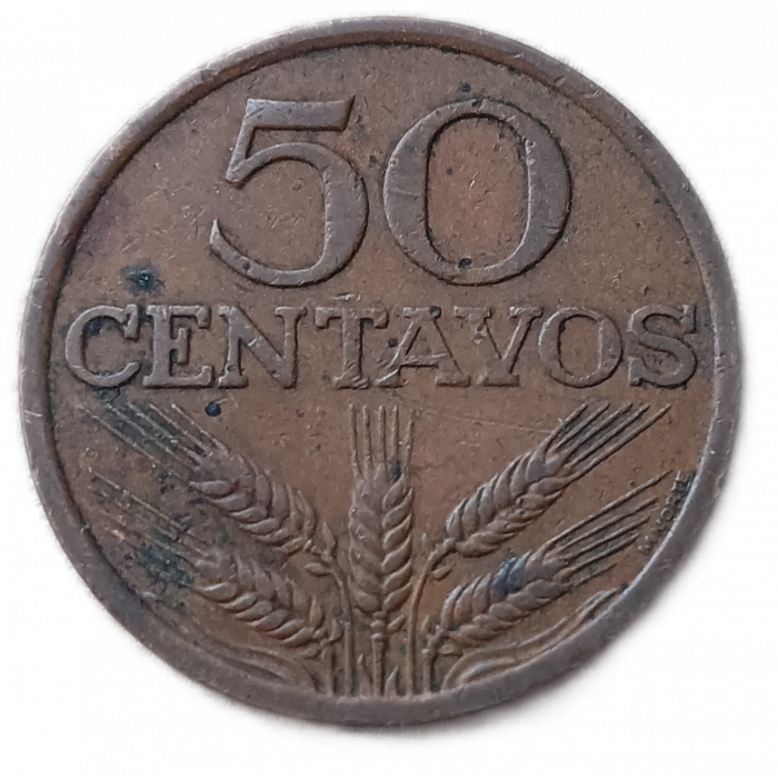 Португалия 50 Сентаво 1974 год