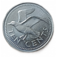 Барбадос 10 центов 2003 год Чайка