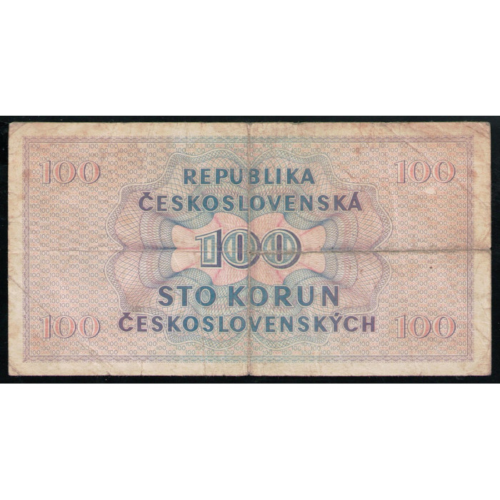 Чехословакия 100 крон 1945 год