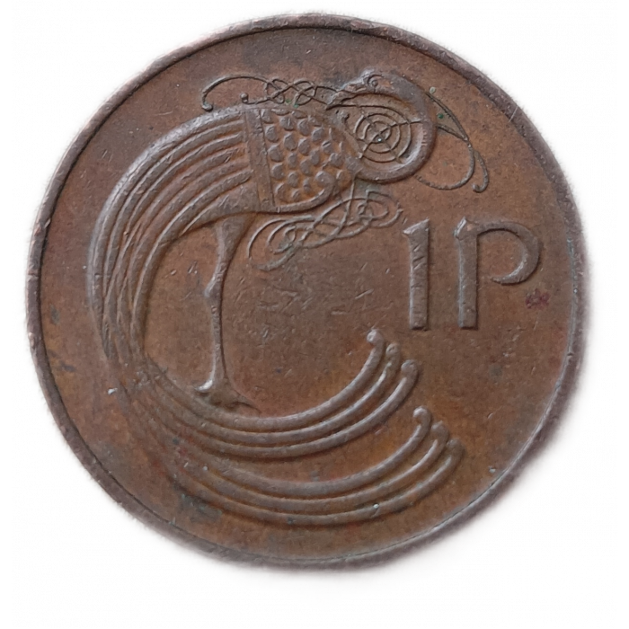 Ирландия 1 Пенни 1980 год Птица