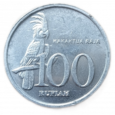 Индонезия 100 рупий 1999 год Какаду