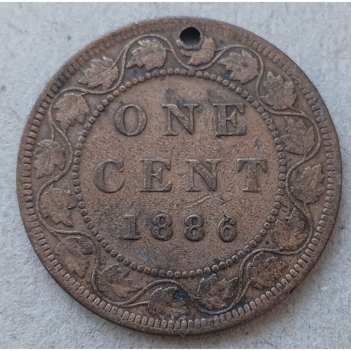 Канада 1 Цент 1886 год, Виктория