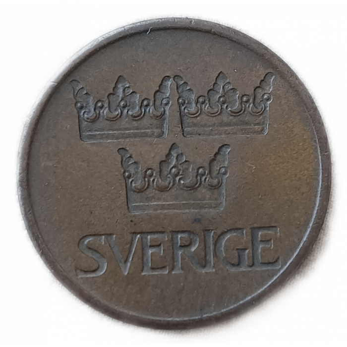 Швеция 5 Эре 1972 год , Густав 6