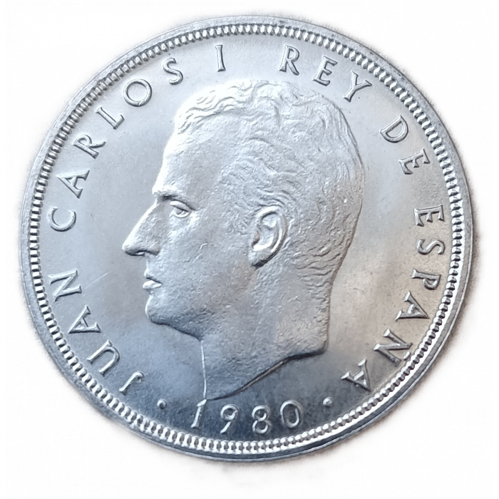 Испания 5 Песет 1980 год UNC Чемпионат мира по футболу 1982 год