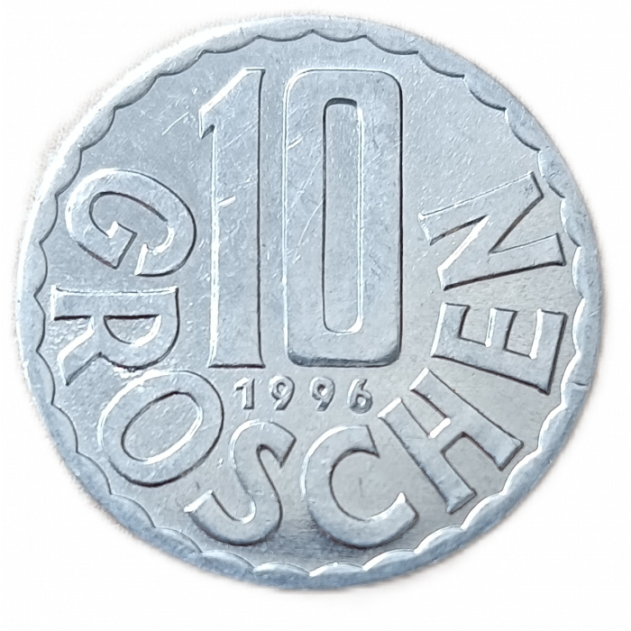 Австрия 10 Грошей 1996 год