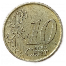 Испания 10 Евроцентов 1999 год , Мигель де Сервантес