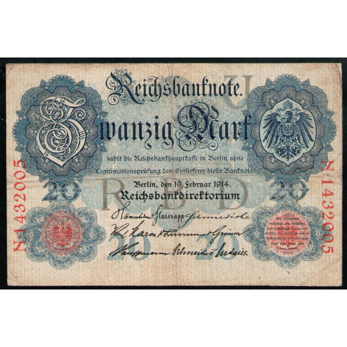 Германия 20 Марок 1914 год