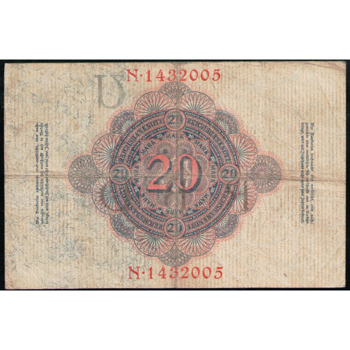 Германия 20 Марок 1914 год