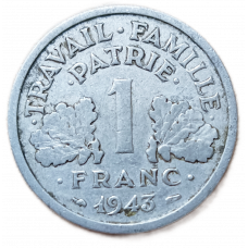 Франция 1 Франк 1943 год