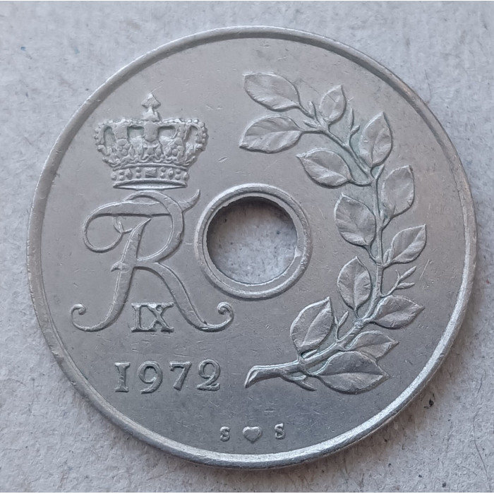 Дания 25 эре 1972 год , Король Фредерик 9