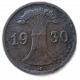 Германия 1 Рейхспфенниг 1930 год, F , Веймарская республика 