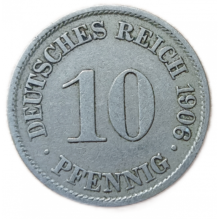 Германия 10 Пфеннигов 1906 год А Германская империя