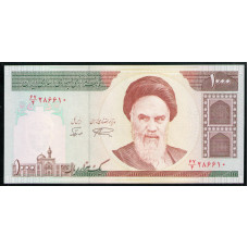 Иран 1000 Риалов 1992 год , UNC , Аятолла Рухолла Хомейни , Мечеть , Иерусалим