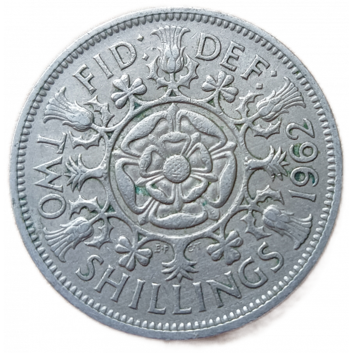Великобритания 2 Шиллинга 1962 год Елизавета 2