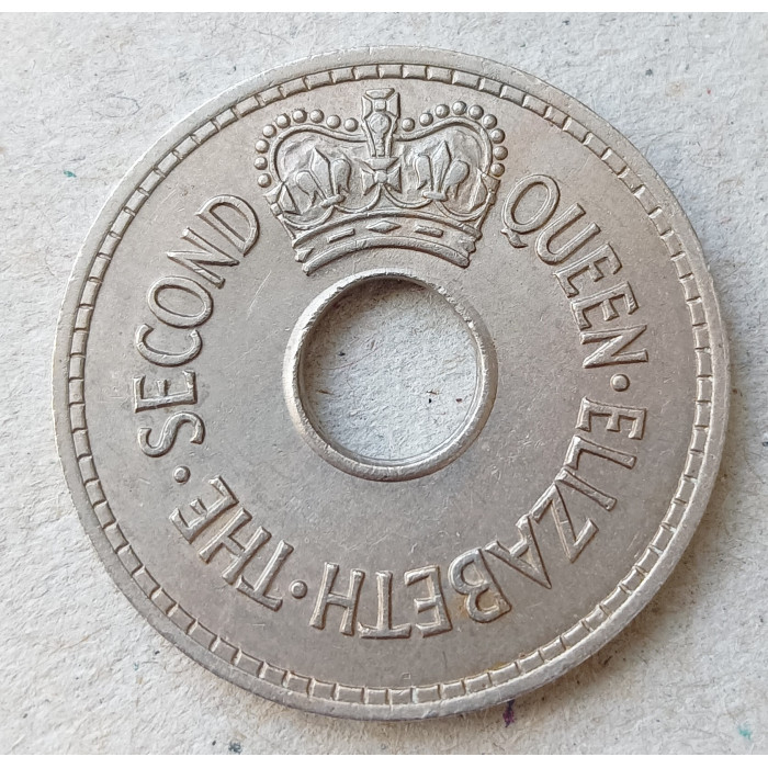 Фиджи 1 Пенни1965 год Елизавета 2