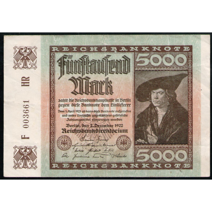 Германия 5000 Марок 1922 год